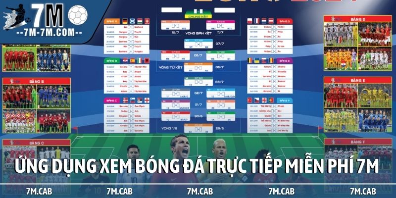 Ứng dụng xem bóng đá trực tiếp miễn phí 7M uy tín